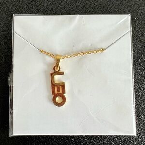 Gold Personality Zodiac vertical Necklaces, Horoscope pendants Star sign